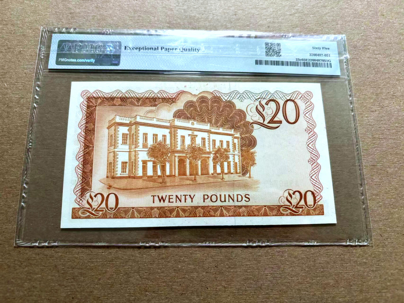 【Blue Auction】✨世界纸币精拍第500期盛典——白金之夜🔥🔥🔥 G-直布罗陀 1986年20镑 高冠女王 PMG65EPQ 绝品 该套筋票 很多玩家追逐的品种