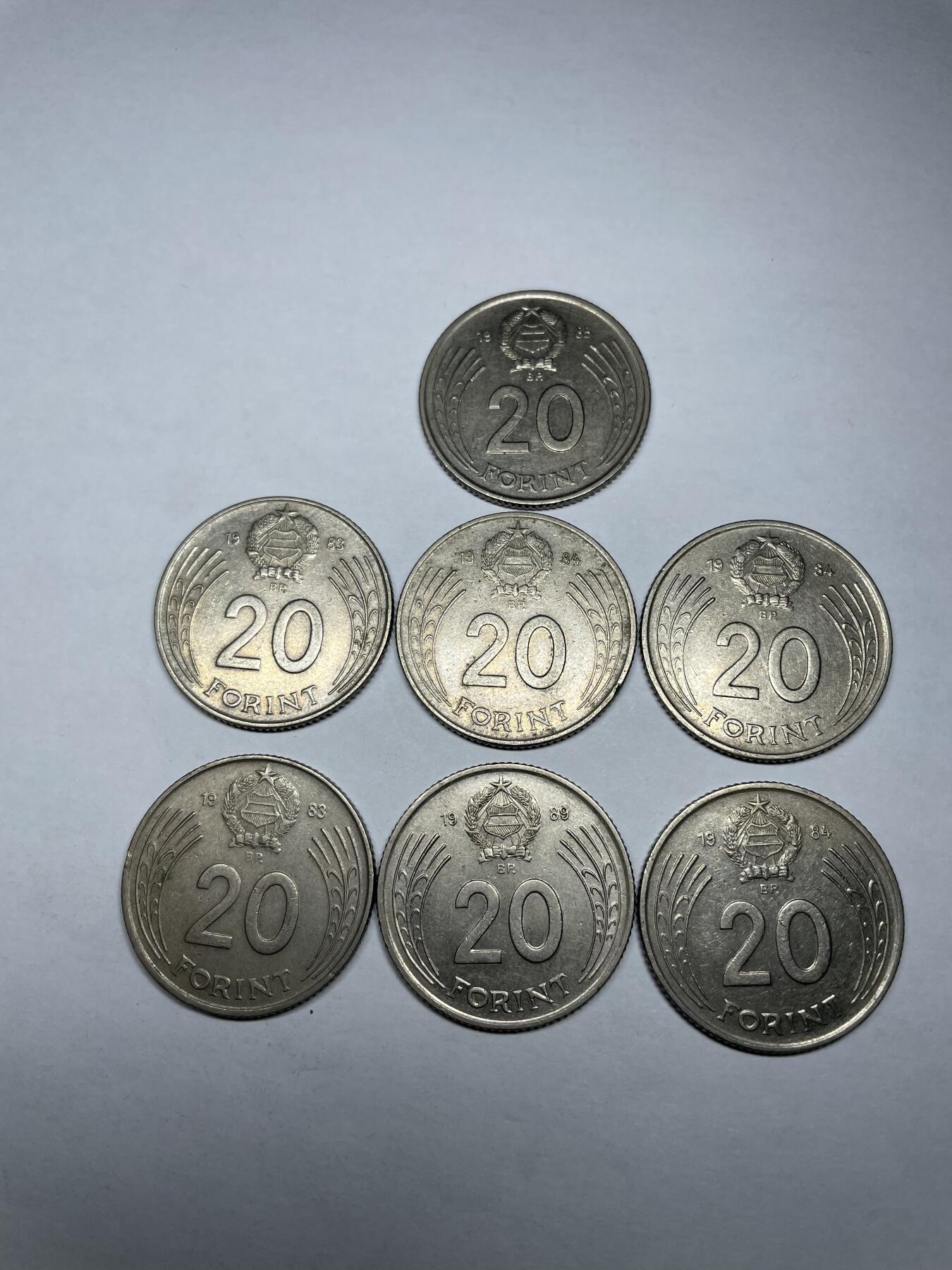 2024年集古藏今外币拍卖第十期-第1场—（总第91拍），新一期拍卖开始了。 匈牙利20福林7枚