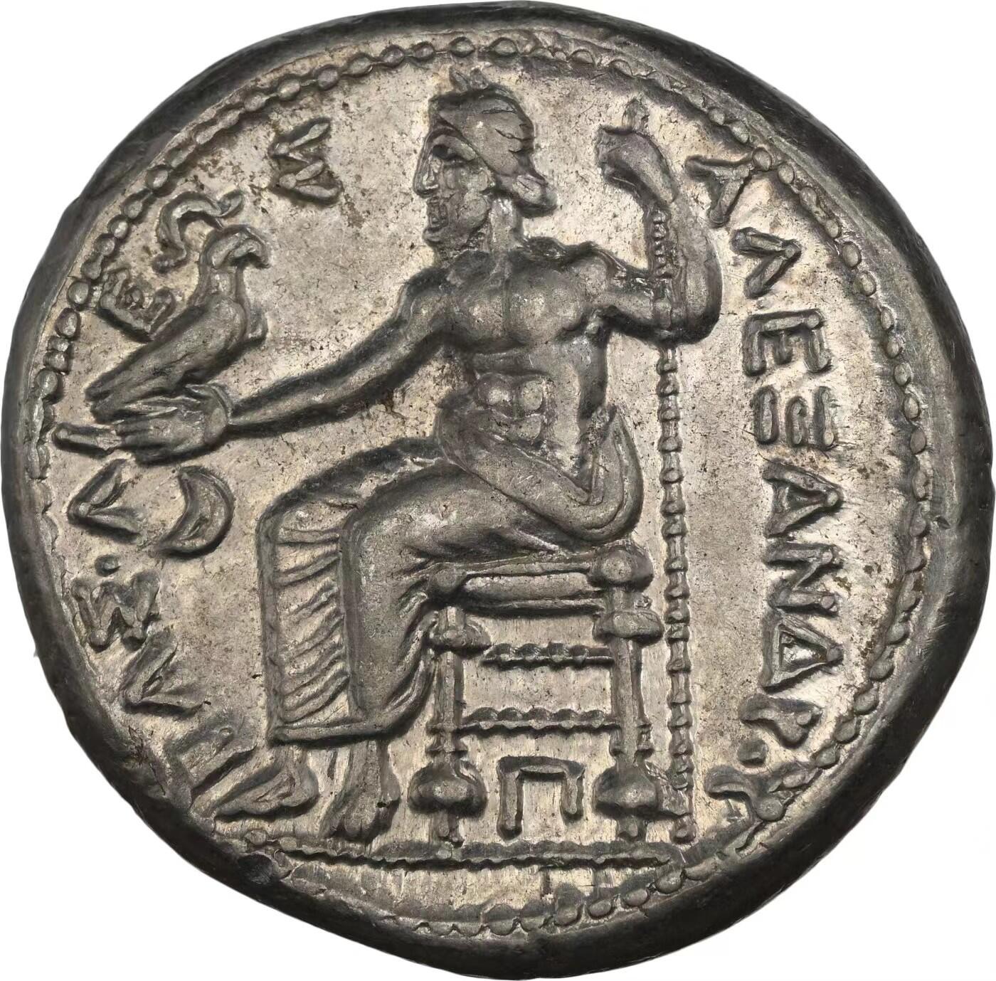 【Blue Auction】✨世界纸币精拍第500期盛典——白金之夜🔥🔥🔥 G-古希腊 马其顿王国亚历山大三世 大力神 四德银币 NGC Ch XF 双5/5  