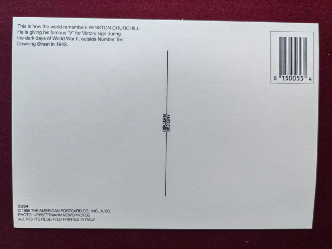 联合阁邮币社™ ——“航空、人物专题专场” 英国-首相丘吉尔-著名胜利手势