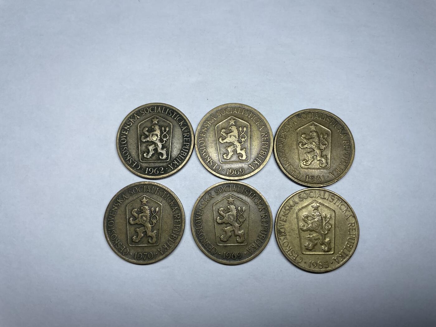 2024年集古藏今外币拍卖第十期-第1场—（总第91拍），新一期拍卖开始了。 捷克斯洛伐克1克朗6枚