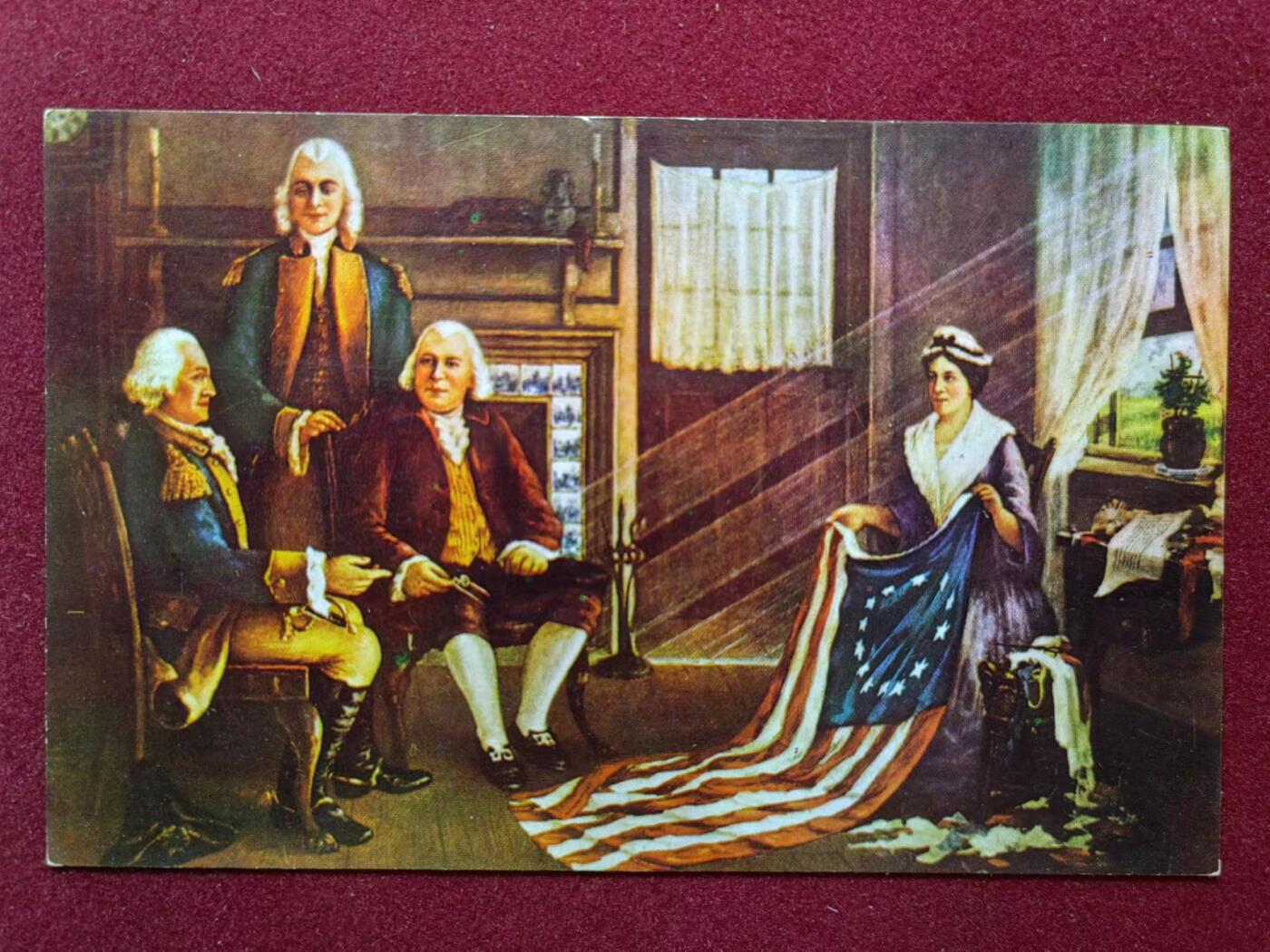 联合阁邮币社™ ——“航空、人物专题专场” 委员会接受并通过的第一面美国国旗，作为国家标准