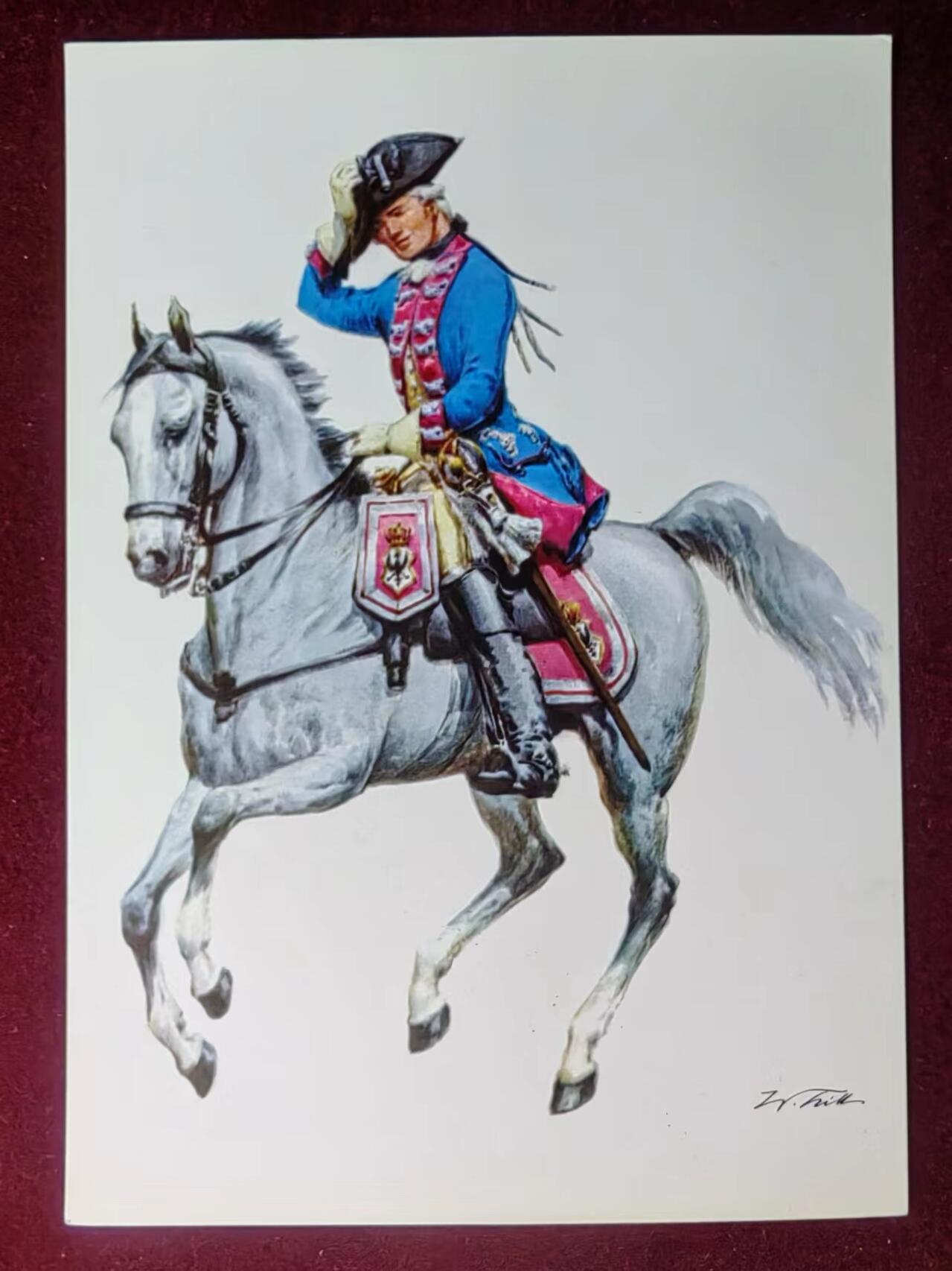 联合阁邮币社™ ——“航空、人物专题专场” 普鲁士王国1756年-第三龙团军官·罗约姆·德·普鲁士