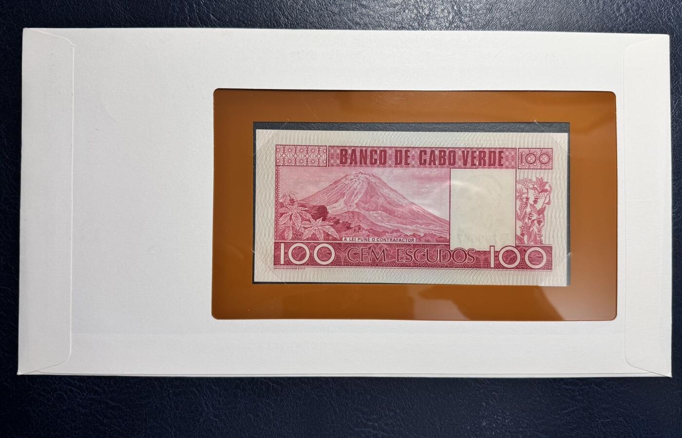 收藏联盟Quantum Auction 第357期拍卖  印度尼西亚1977年500卢比和佛得角1977年100埃斯库多富兰克林邮币封 品相UNC