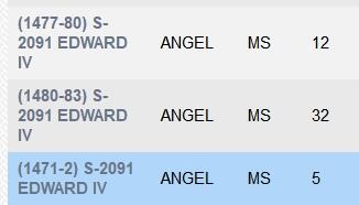 【Blue Auction】✨世界纸币精拍第500期盛典——白金之夜🔥🔥🔥 G-【仅5个记录】英格兰 1471-72年（该类金币创始年份意义重大）约克王朝首位国王爱德华四世 Angel天使金币 黄金纯度达99%以上 NGC MS61 正面是身强力壮的大天使米迦勒用长长的十字架手杖（纹章五翼）刺杀恶龙（撒旦）的经典图案；背面是皇家盾徽和十字架组成一艘船的图案，上面带有玫瑰花和专属印记。画面细节如此完整，黄金灿灿，让人心醉，英系高端玩家不可错过的一枚。