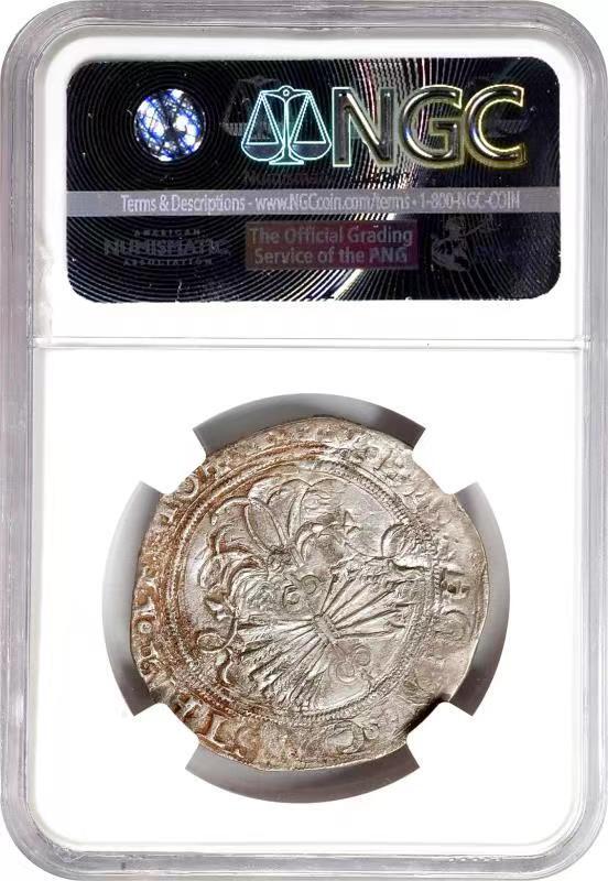 【Blue Auction】✨世界纸币精拍第500期盛典——白金之夜🔥🔥🔥 S-【哥伦布航海资助人 双王时期】西班牙 伊莎贝拉一世&费尔南多1474-1504年4R大银币 NGC55 打制币 图案完整清晰状态佳 极具历史意义 伊莎贝拉一世统一了西班牙 使西班牙成为世界的中心 西班牙的霸权自此而始