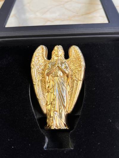 【海寕潮】拍卖第117期 - 【海寧潮】库克2023年精神艺术系列仁慈天使3盎司立体银币，999银，发行量501枚原价2850