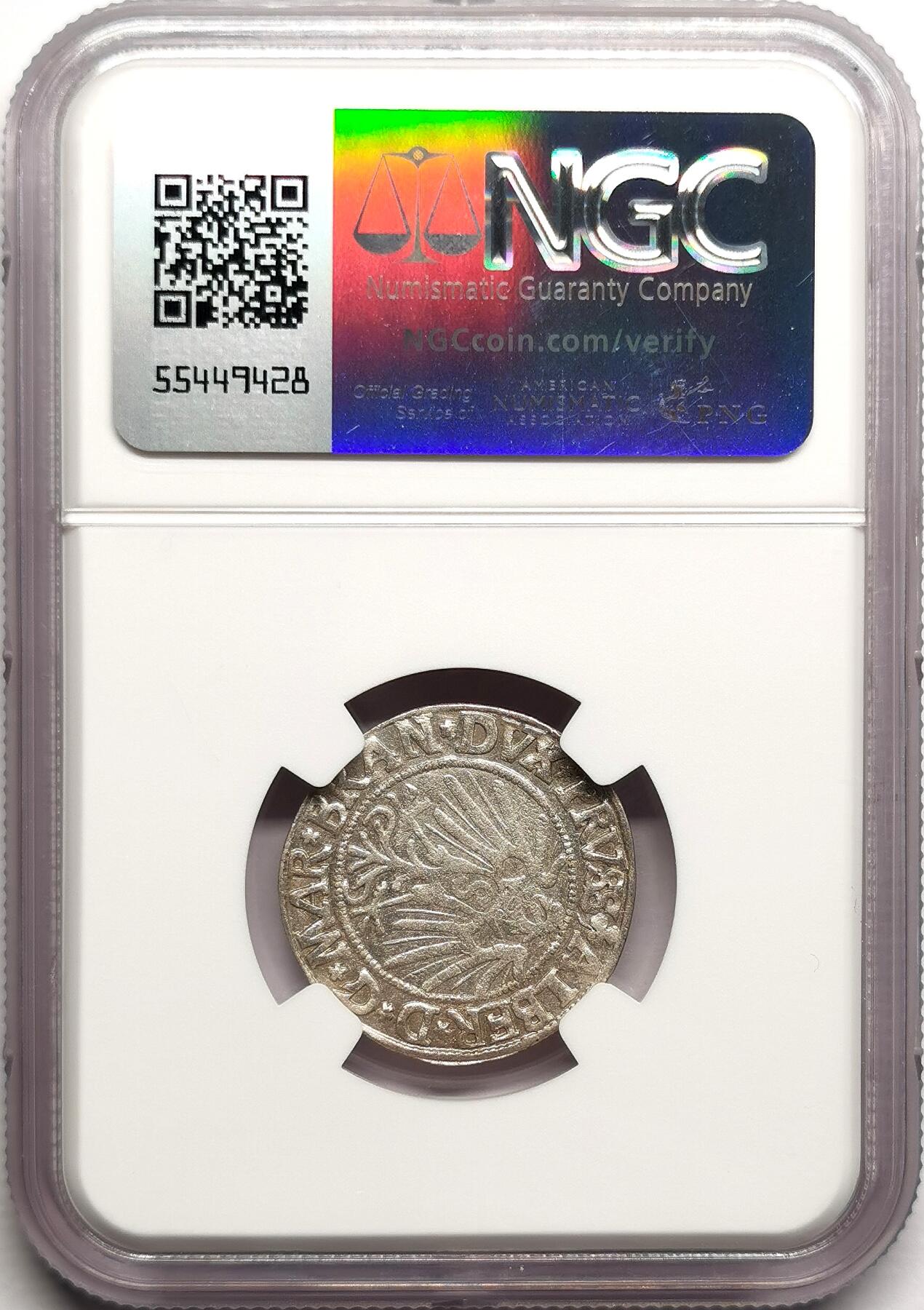 凡希社世界钱币微拍第二百七十五期 1541德国普鲁士1G银辅币NGC-AU58