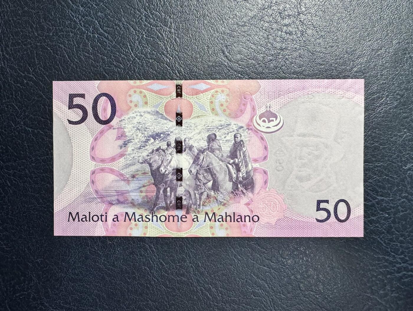 收藏联盟Quantum Auction 第357期拍卖  莱索托2010年50里洛特首发AA冠 品相全新UNC