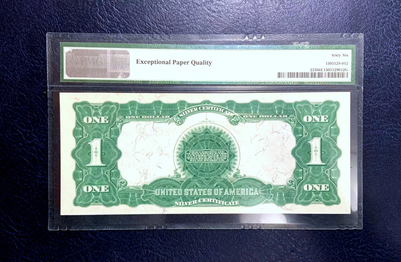 【Blue Auction】✨世界纸币精拍第500期盛典——白金之夜🔥🔥🔥  U-美国 1899年1美金 银币券 经典大黑鹰 上涨品种 林肯和格兰特将军肖像 PMG66EPQ 高分 老壳