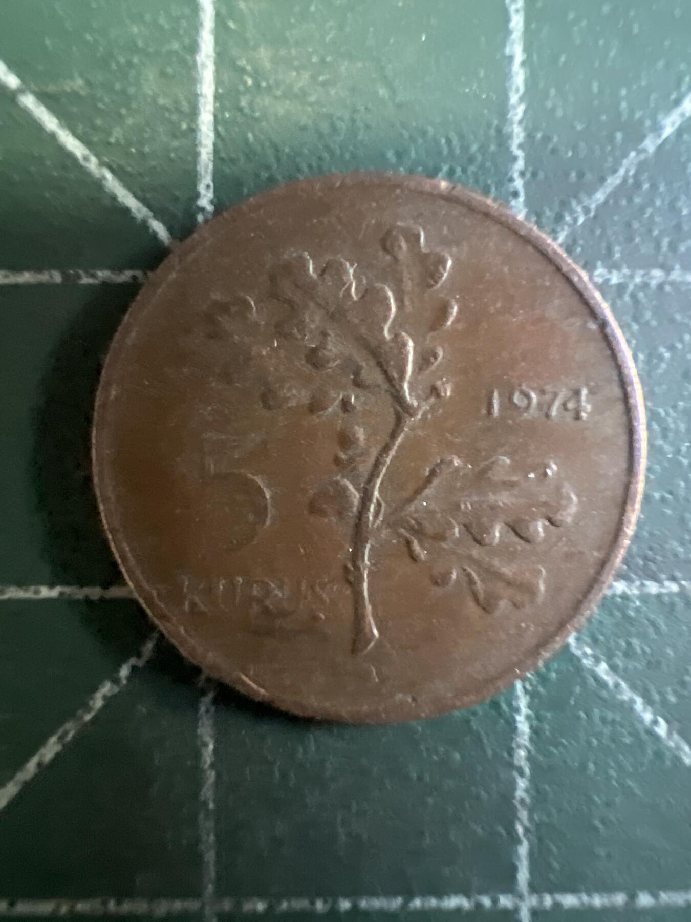 第639期 硬币专场 （无押金，捡漏，全场50包邮，偏远地区除外，接收代拍业务，本店十天发一次货） 土耳其5库鲁