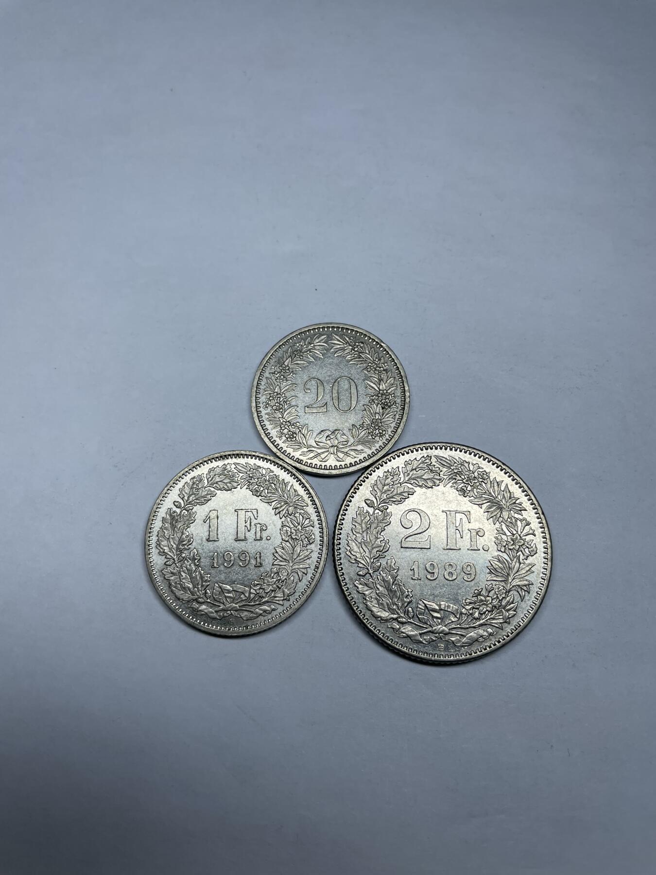 2024年集古藏今外币拍卖第十期-第1场—（总第91拍），新一期拍卖开始了。 瑞士各面值3枚
