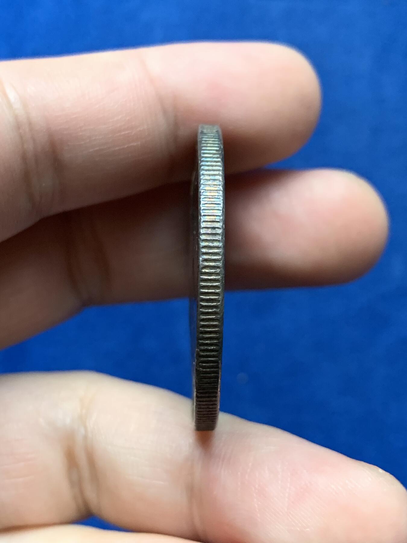 《竞宝斋》第284场- 周日，周一 2场连拍 （全场包邮） 1903年 海峡殖民地一元大样 稀少1903年份 无敌深蓝绿包浆 南方沿海完整汉字「交」「二」趣味戳