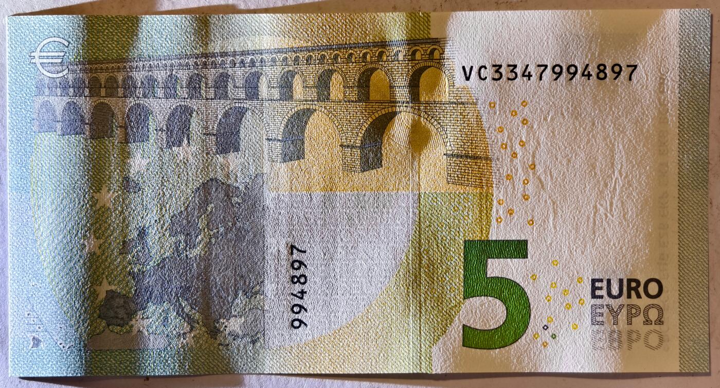 紫瑗钱币——第377期拍卖——纸币场 欧元 西班牙 2013年 加尔桥 5欧元 UNC
