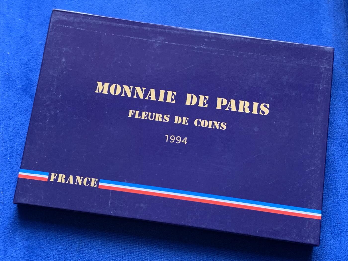 《竞宝斋》第284场- 周日，周一 2场连拍 （全场包邮） 法国1994年清年份官方套币 面值齐全 法系收藏必备 较为稀少