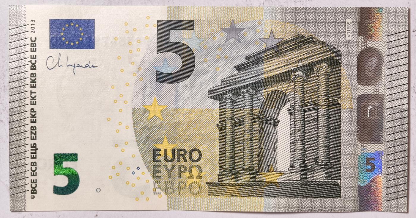 紫瑗钱币——第377期拍卖——纸币场 欧元 西班牙 2013年 加尔桥 5欧元 UNC