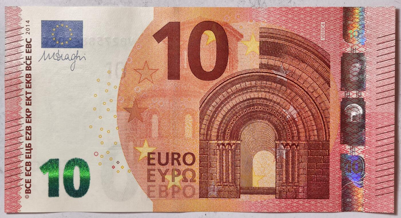 紫瑗钱币——第377期拍卖——纸币场 欧元 西班牙 2014年 圣天使桥 10欧元 UNC