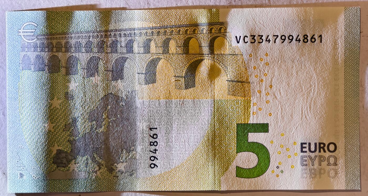 紫瑗钱币——第377期拍卖——纸币场 欧元 西班牙 2013年 加尔桥 5欧元 UNC