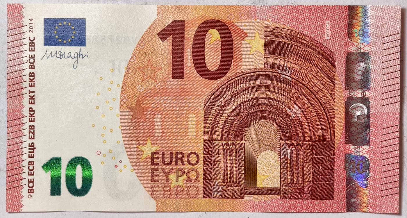 紫瑗钱币——第377期拍卖——纸币场 【双尾9】欧元 西班牙 2014年 圣天使桥 10欧元 UNC