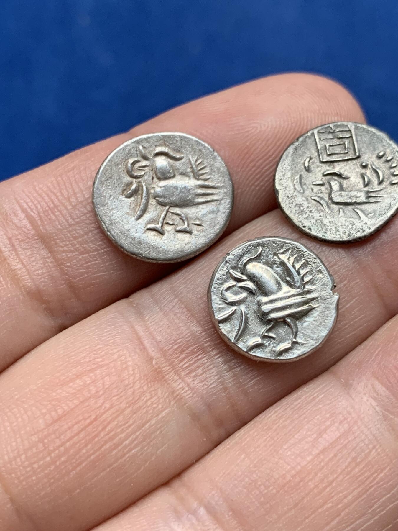 《竞宝斋》第284场- 周日，周一 2场连拍 （全场包邮） 3枚一组 柬埔寨小鸟银币