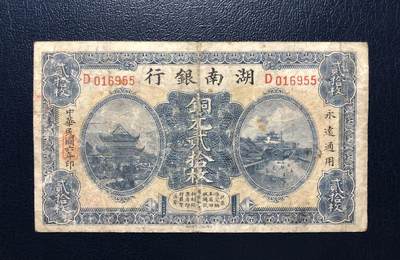 湖南银行铜元贰拾枚 - 湖南银行铜元贰拾枚