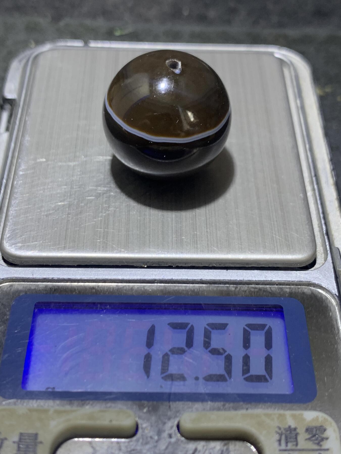 精品一线药师玛瑙2.1圆珠一颗