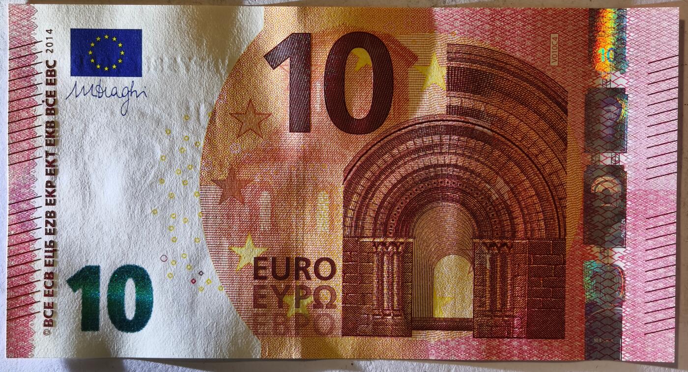 紫瑗钱币——第377期拍卖——纸币场 【双尾9】欧元 西班牙 2014年 圣天使桥 10欧元 UNC