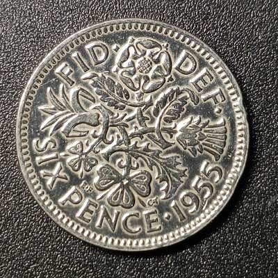 ↓君缘收藏139期☞钱币邮品↓无佣金、可寄存、满10元包邮  - 英国🇬🇧幸运六便士