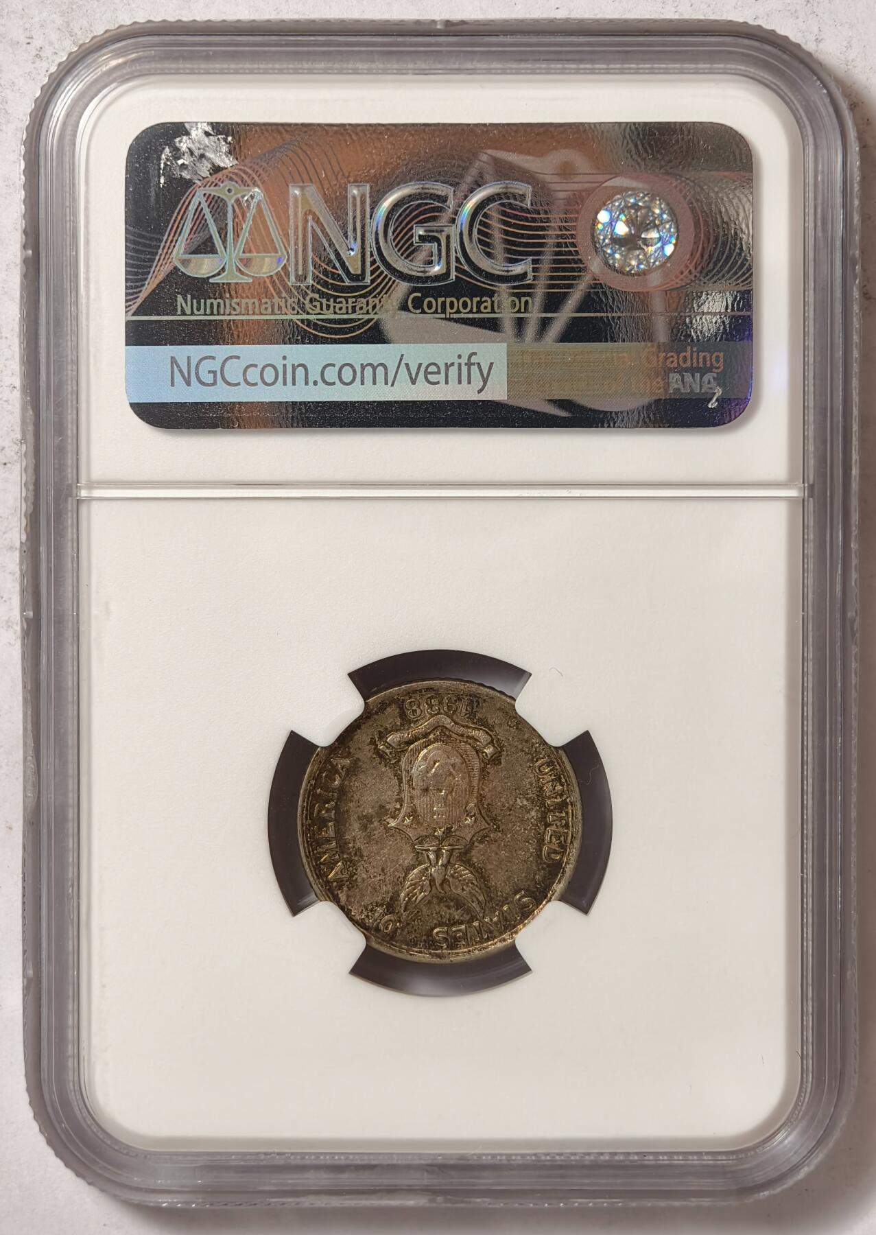 紫瑗钱币——第376期拍卖 美属菲律宾 1938年 M版 火山女神 20分 银币 NGC AU58