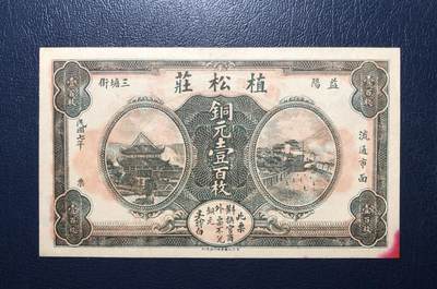 益阳植松庄铜元壹百枚 - 益阳植松庄铜元壹百枚