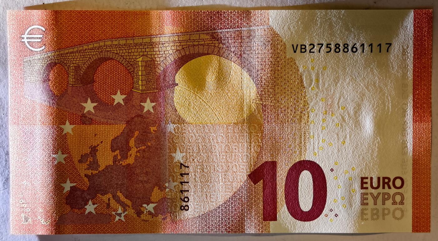 紫瑗钱币——第385期——纸币场  欧元 西班牙 2014年 圣天使桥 10欧元 UNC