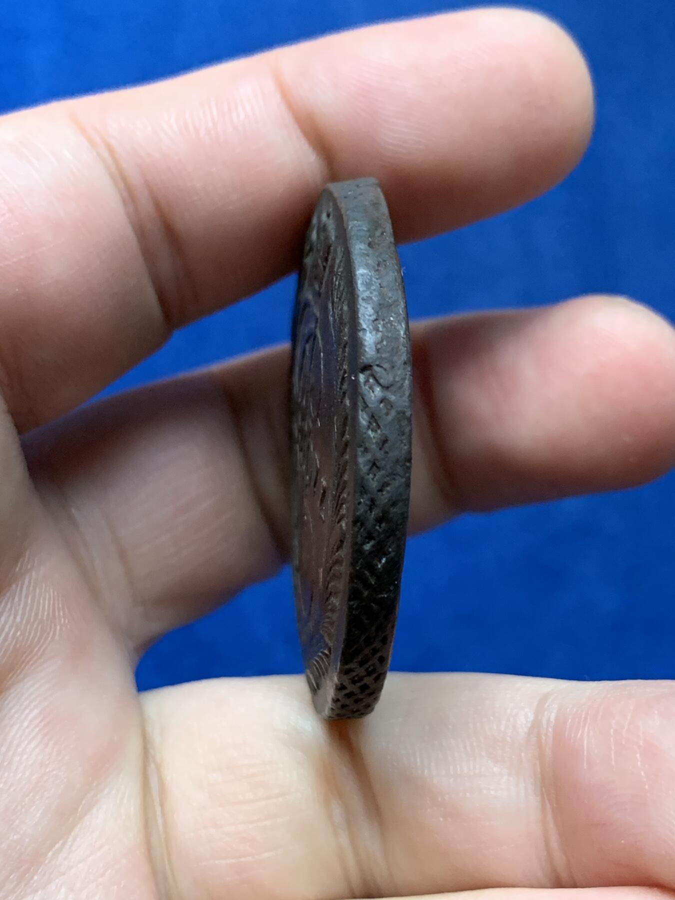 《竞宝斋》第284场- 周日，周一 2场连拍 （全场包邮） 1771年沙俄叶卡捷琳娜二世5戈比铜币 早期年份，包浆厚重