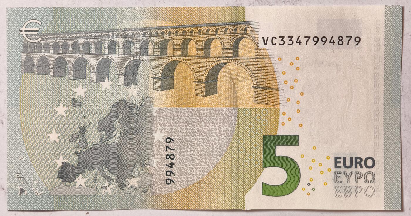 紫瑗钱币——第377期拍卖——纸币场 欧元 西班牙 2013年 加尔桥 5欧元 UNC