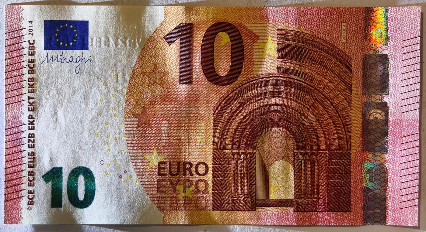 紫瑗钱币——第391期拍卖——纸币场 欧元 西班牙 2014年 圣天使桥 10欧元 UNC