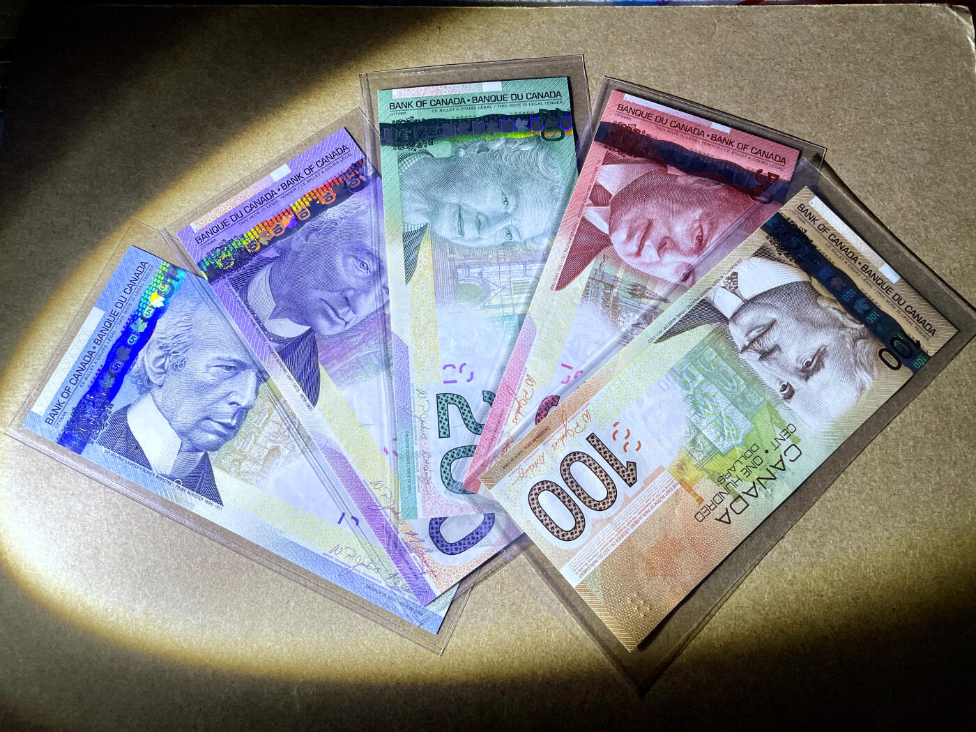 【Blue Auction】✨世界纸币精拍第499期【精】  【一组5张】加拿大 2003-05年5-100元 全新UNC