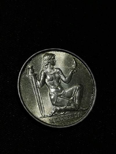 臻藏泉阁国内外钱币 - 瑞士女神5法郎银币