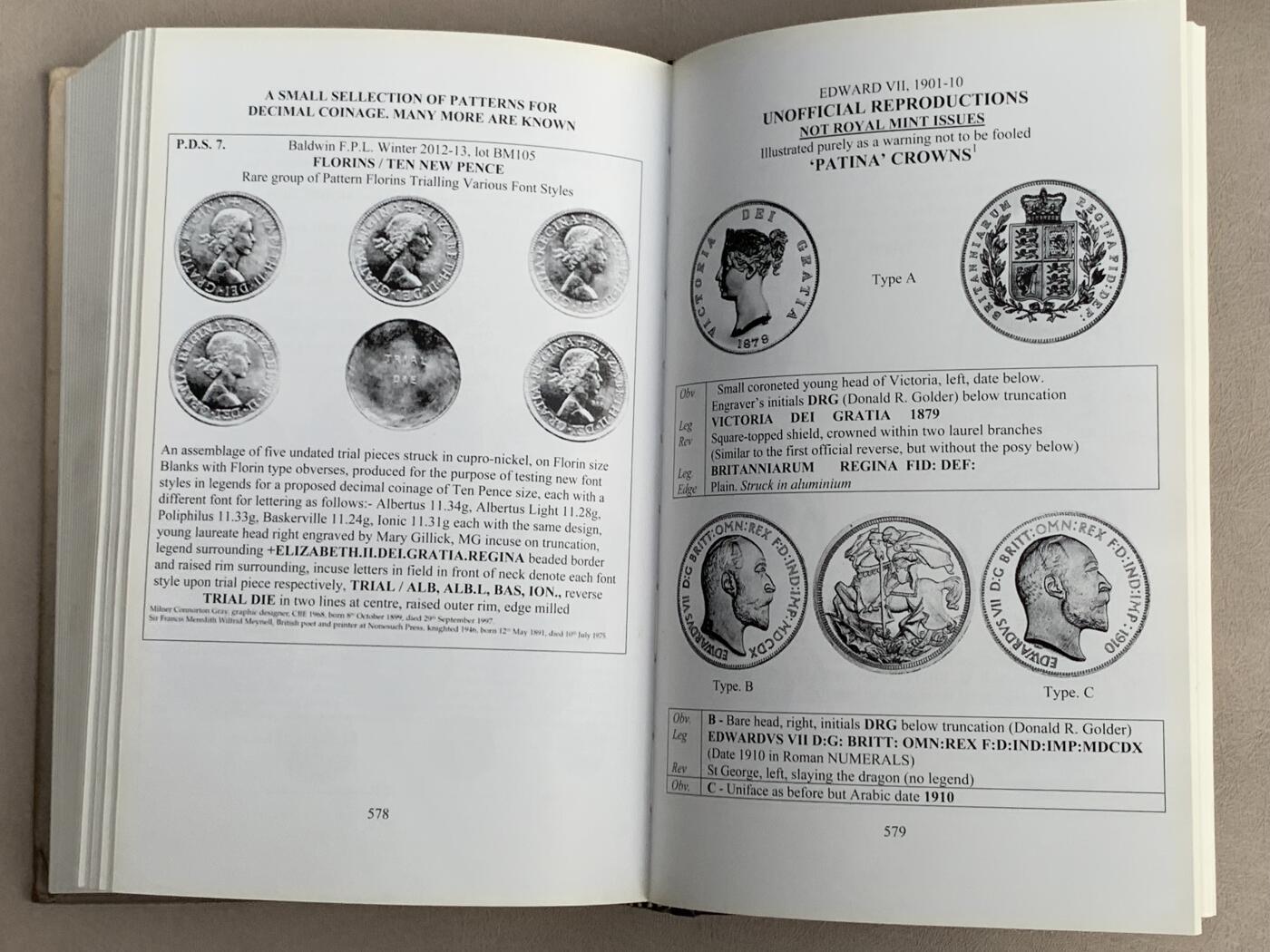 《竞宝斋》第285场- 周日，周一 2场连拍 （全场包邮） 英国spink 目录  1649年以来银币 很厚