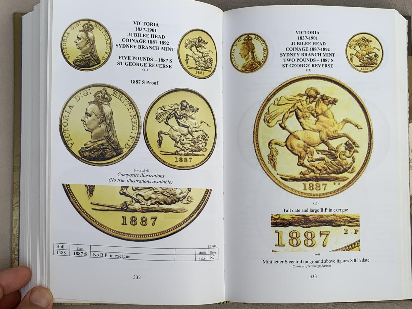 《竞宝斋》第285场- 周日，周一 2场连拍 （全场包邮） 英国spink 目录  1816-1971金币（第二卷） 几乎全新