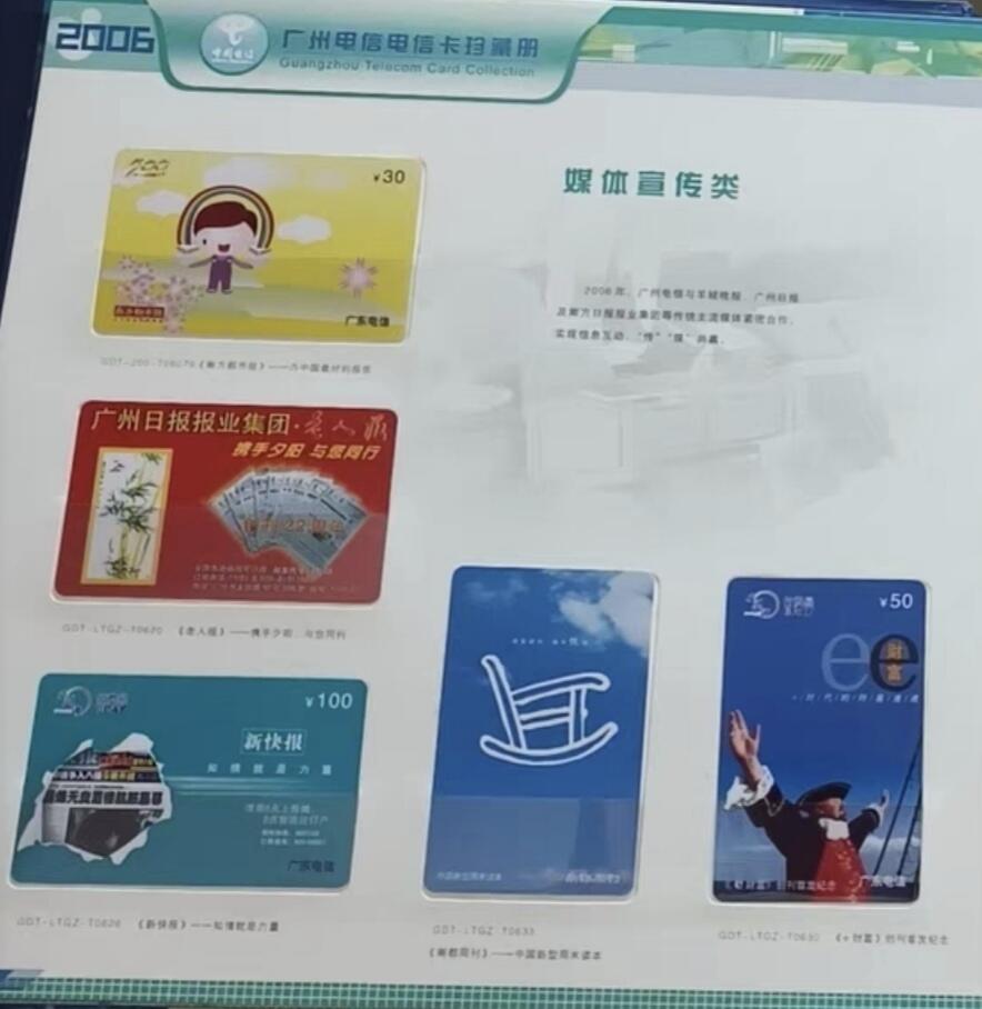 广东200卡-2006年册样卡（共145枚） 发行量：300套