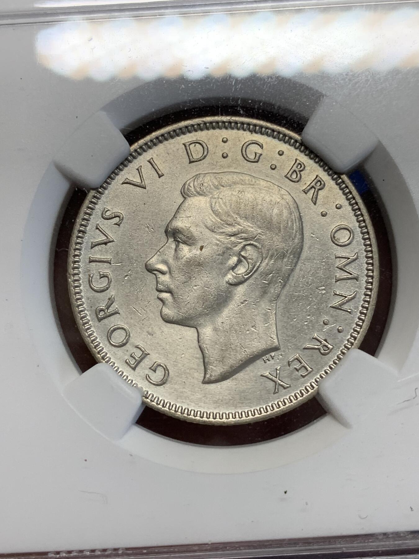 《竞宝斋》第285场- 周日，周一 2场连拍 （全场包邮） NGC AUD 英国1941乔治六世2先令银币