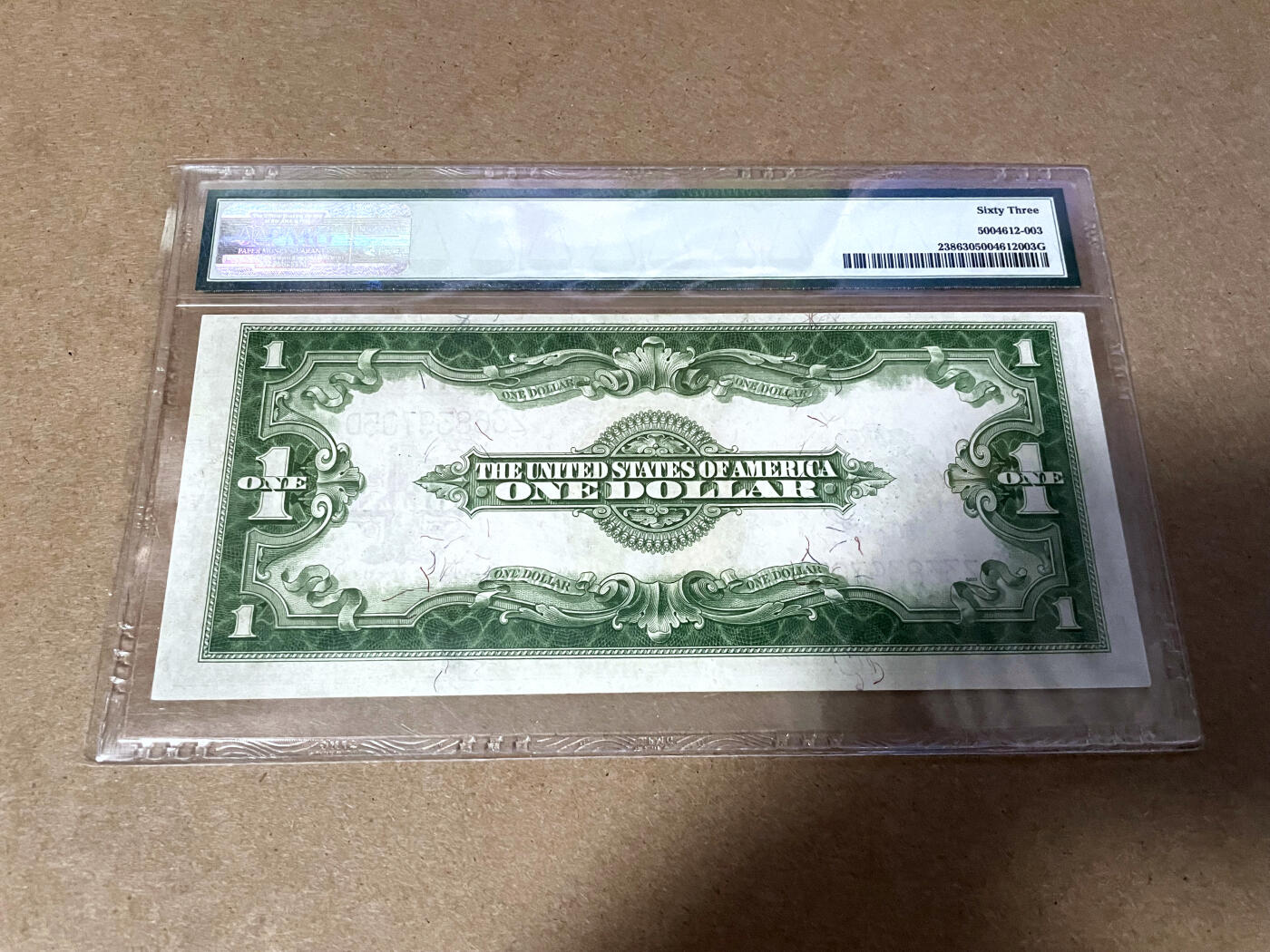 【Blue Auction】✨世界纸币精拍第499期【精】 美国 1923年1美金 银币券 PMG63 大票幅