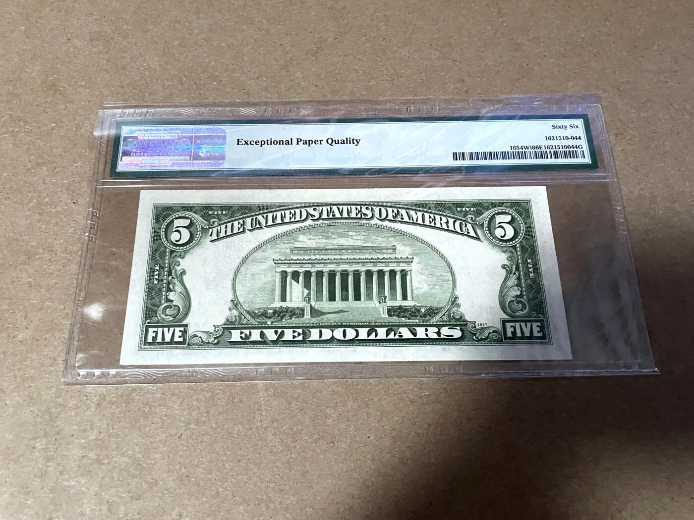 【Blue Auction】✨世界纸币精拍第499期【精】 美国 1934年5美金 银币券 PMG66EPQ 