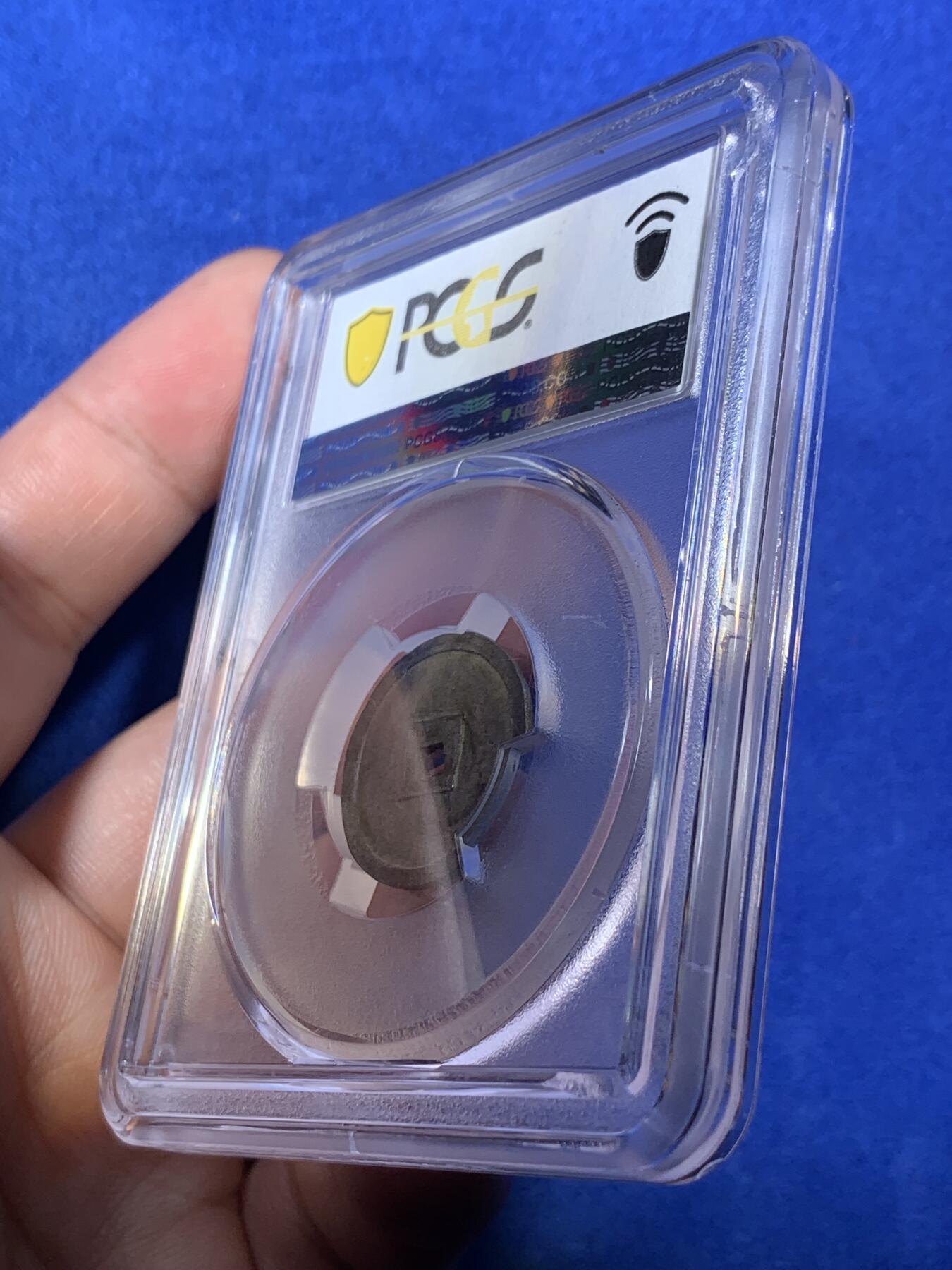 《竞宝斋》第285场- 周日，周一 2场连拍 （全场包邮） PCGS-AU58 安南1848年嗣德通宝半钱银币 珍稀品种 该品种所见大多绍治通宝 嗣德通年号极为难得