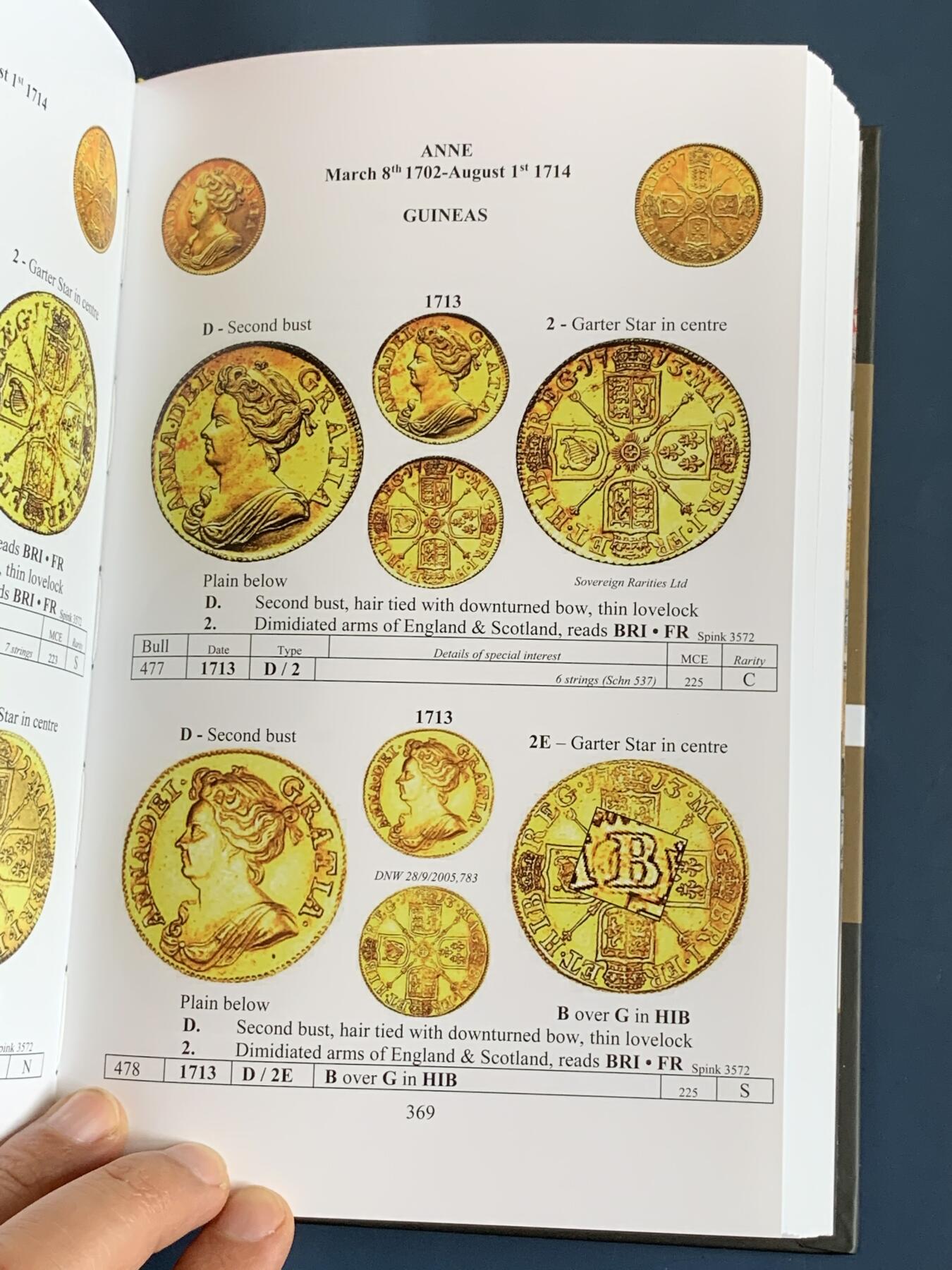 《竞宝斋》第285场- 周日，周一 2场连拍 （全场包邮） 英国spink 目录  1649-1816金币（第一卷） 几乎全新