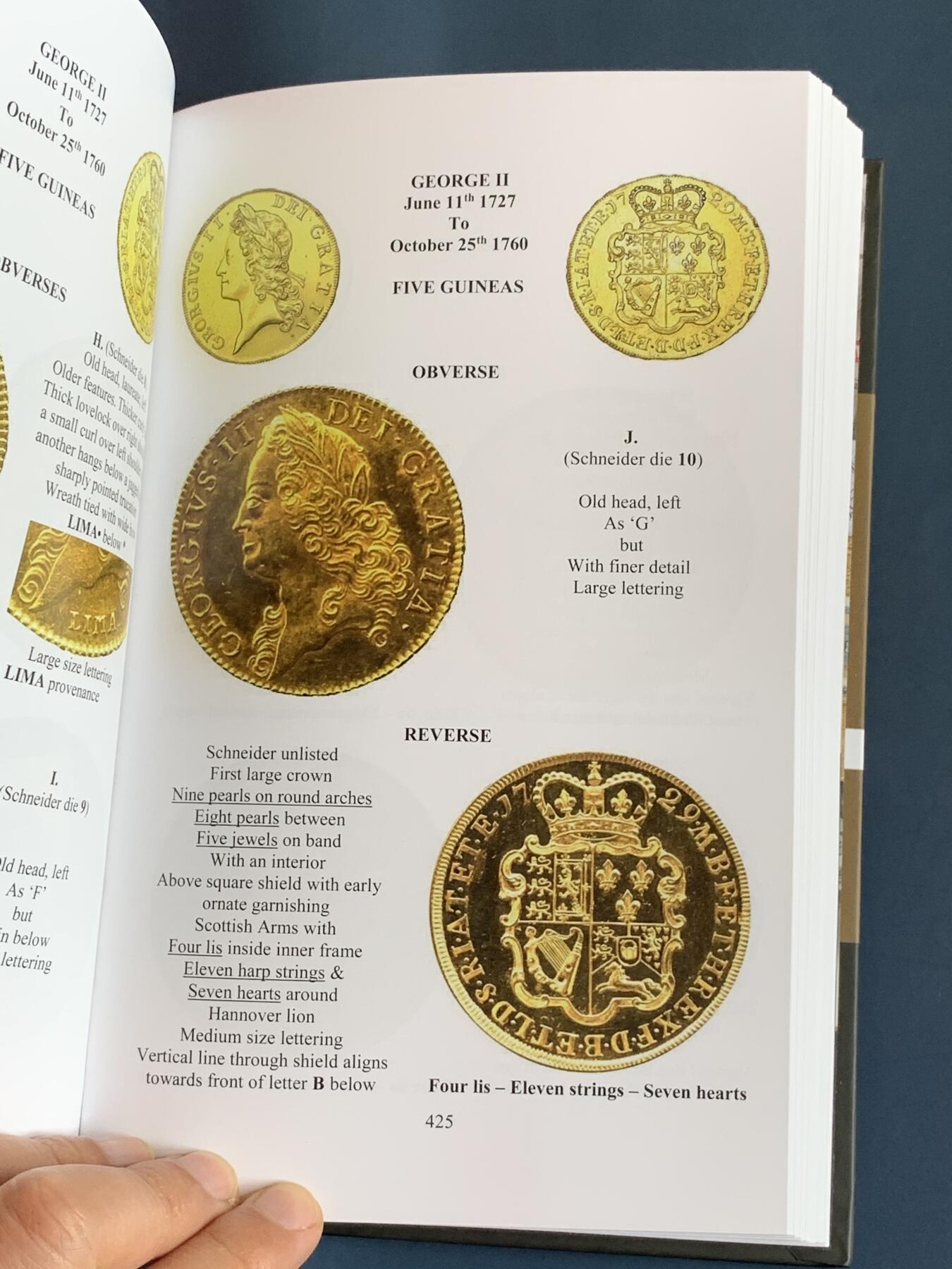 《竞宝斋》第285场- 周日，周一 2场连拍 （全场包邮） 英国spink 目录  1649-1816金币（第一卷） 几乎全新