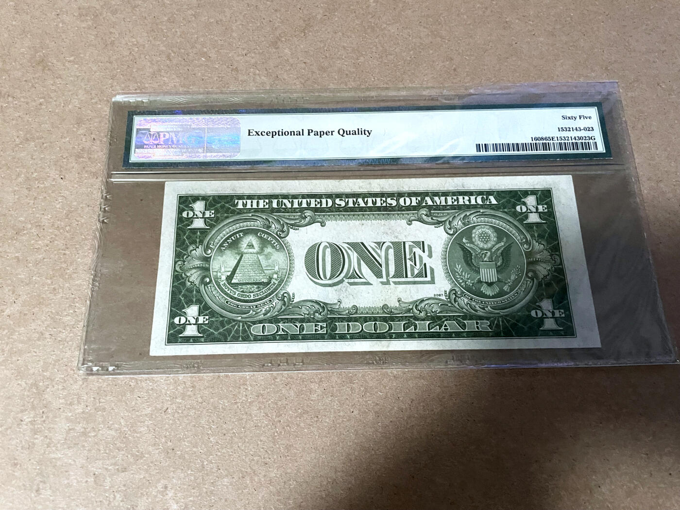 【Blue Auction】✨世界纸币精拍第499期【精】 美国 1935年1美金 银币券 PMG65EPQ 