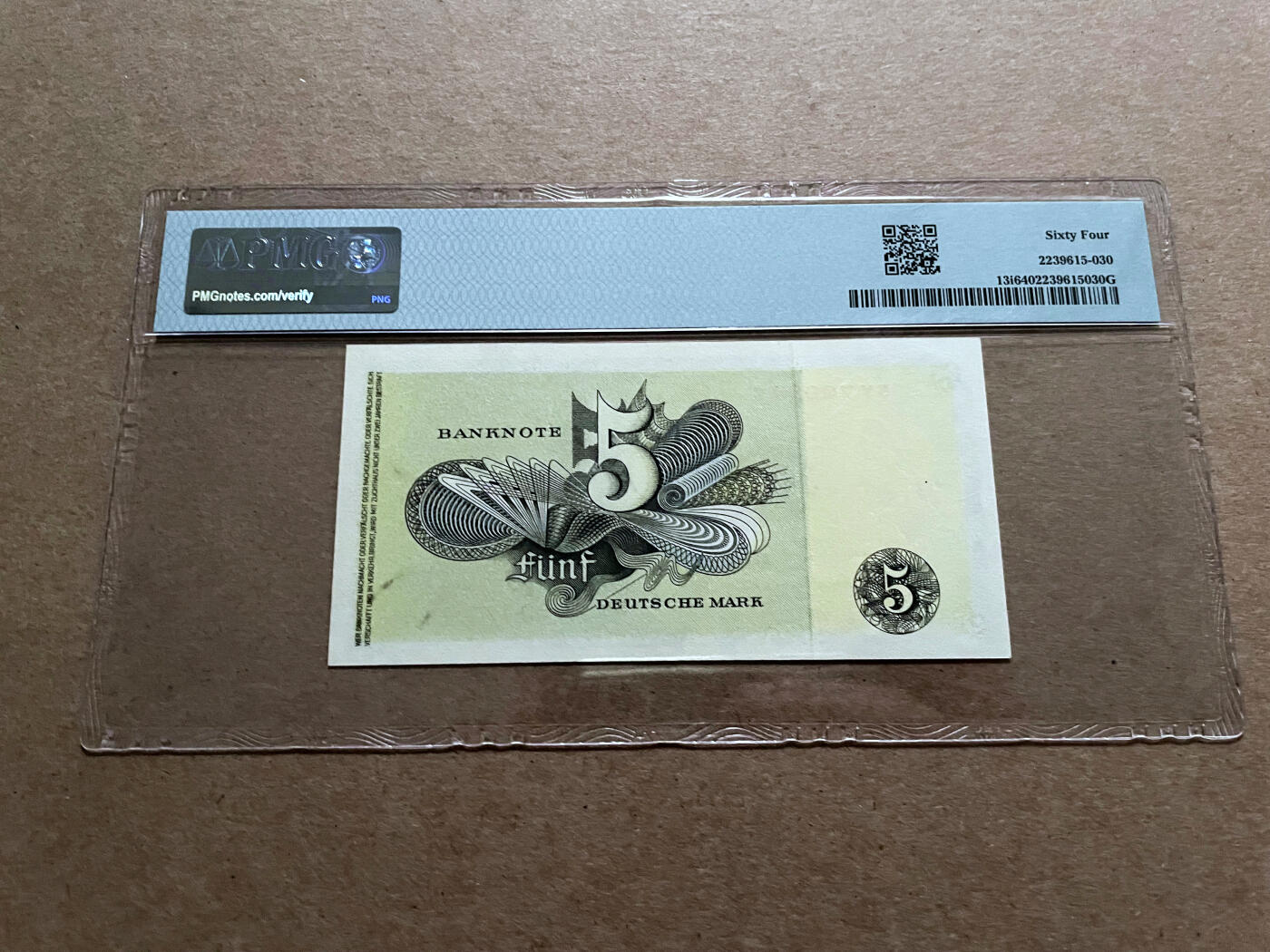 【Blue Auction】✨世界纸币精拍第499期【精】  德国 1948年5马克 欧罗巴女神 PMG64 