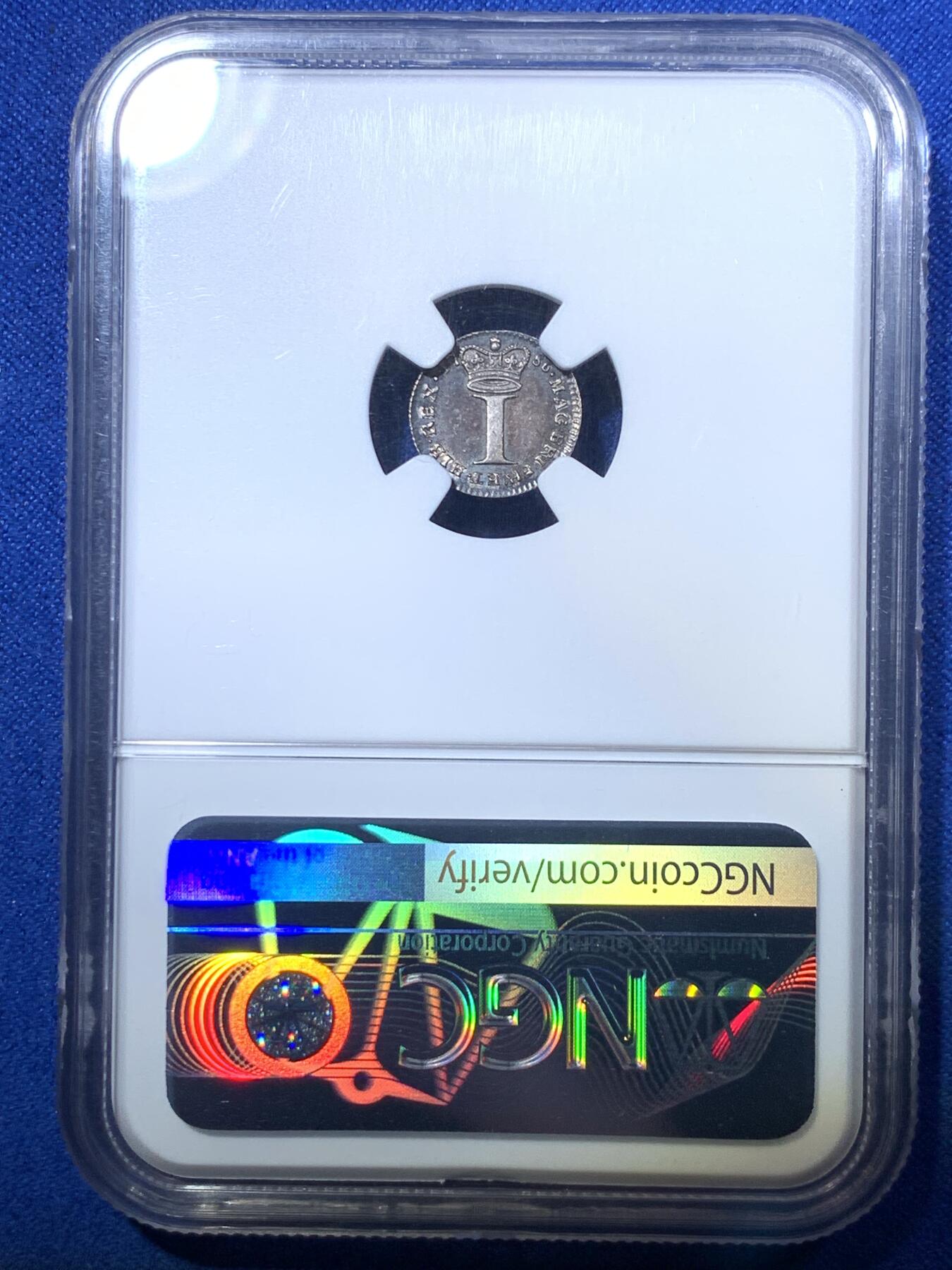 《竞宝斋》第285场- 周日，周一 2场连拍 （全场包邮） NGC MS61 英国1786乔治三世1便士 早期乔三濯足银币 原味老包浆