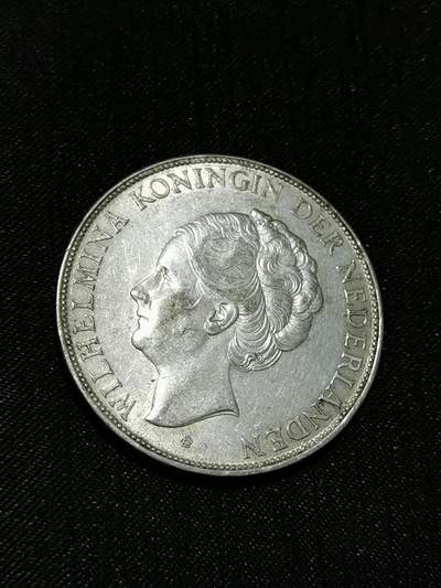 臻藏泉阁国内外钱币 - 荷兰威廉敏娜女王银币