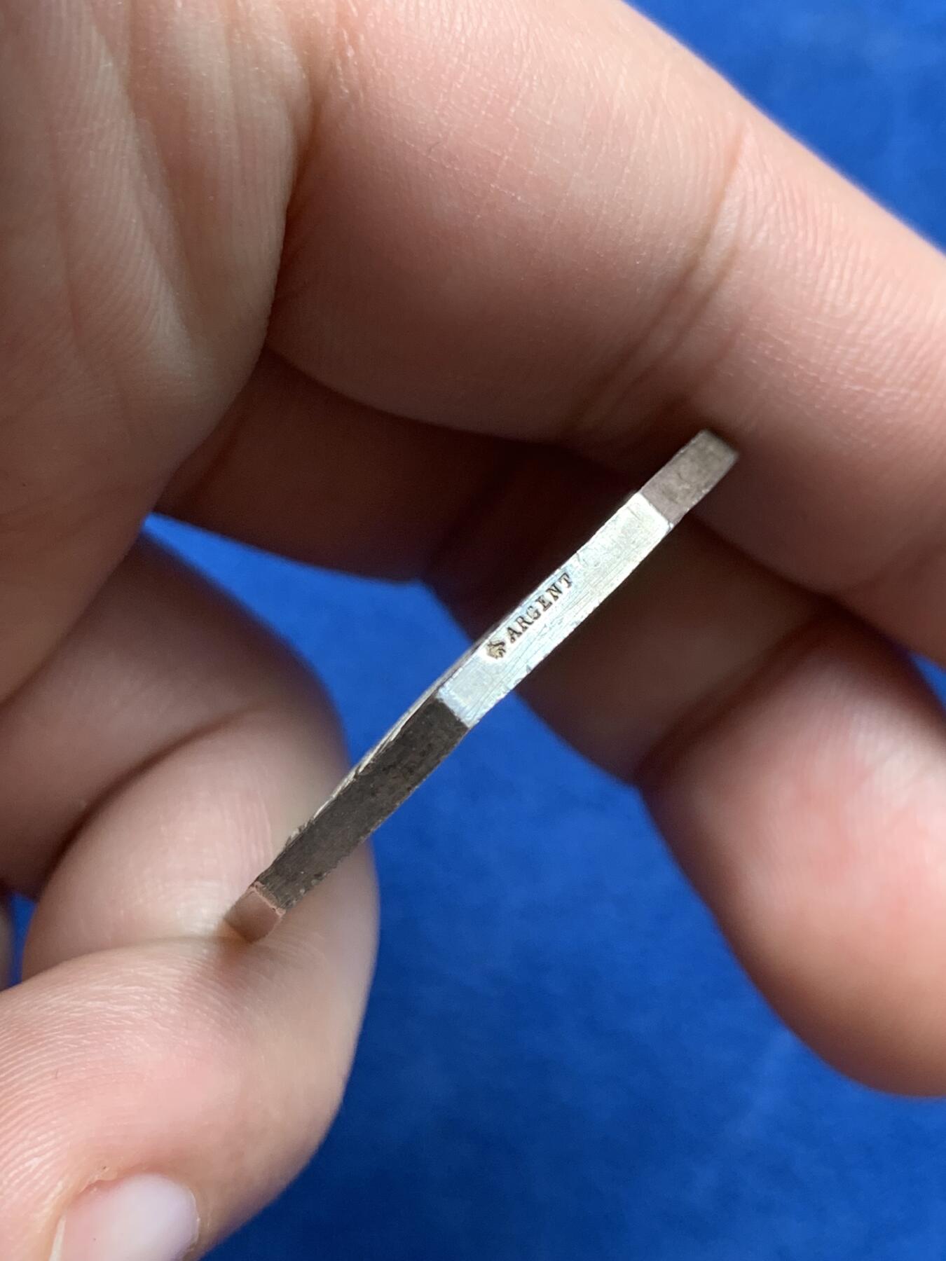 《竞宝斋》第285场- 周日，周一 2场连拍 （全场包邮） 法国塞纳河巴尔储蓄银行八角银质代币 蜜蜂边铭 32mm 16.3g